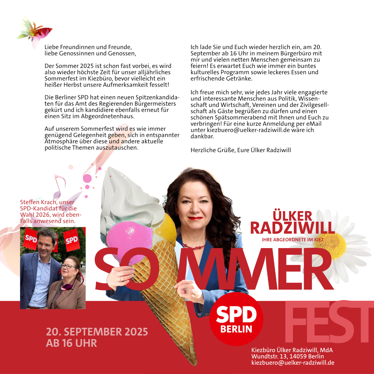 Herzliche Einladung zu meinem Sommerfest